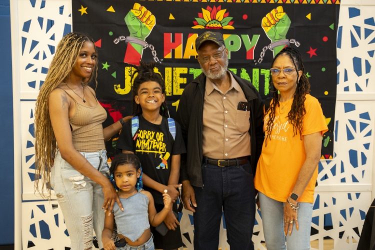 Family at Juneteenth event